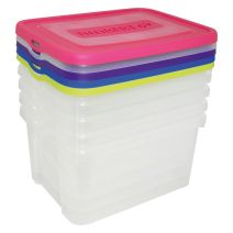 5 boîtes de rangement Handy 25L - CURVER