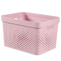 Bac de rangement 17L Infinity Rose - KIS