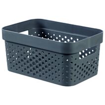 Bac de rangement recyclé 4,5L Infinity gris - CURVER