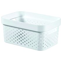 Bac de rangement recyclé 4,5L Infinity blanc - CURVER