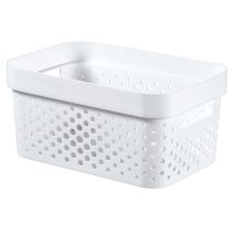 Bac de rangement recyclé 4,5L Infinity blanc - CURVER