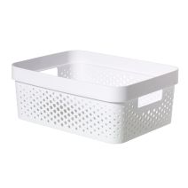 Bac de rangement recyclé 11L Infinity blanc - CURVER