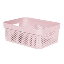 Bac de rangement recyclé rose 11L Infinity - CURVER
