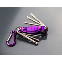 6 Clés allen tamper Torx sur porte-clés - FISCHER