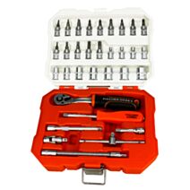 COFFRET SERRAGE CLIQUET 1/4 32 PCS