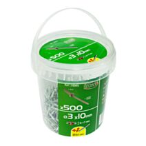 rivets aveugle 3x10 x500 pcs alu acier tete large - FISCHER DAREX