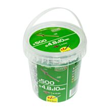 500 rivets aveugle 4.8 x 10 mm alu acier tête plate - FISCHER DAREX