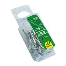 rivets aveugle 4.8x12 x75 pcs alu acier tête plate - FISCHER DAREX