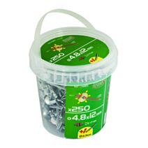 rivets aveugle 4.8x12 x250 pcs alu acier tête large - FISCHER DAREX