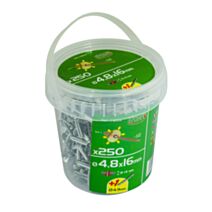 rivets aveugle 4.8x16 x250 pcs alu acier tête large - FISCHER DAREX