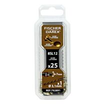rivets tubulaires 8sl 12x25pcs acier laitone - FISCHER DAREX