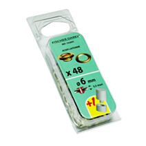 oeillets 6mm x 48 pcs acier laitone outils de pose - FISCHER DAREX