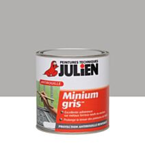 Minium Antirouille Gris Bleuté Mat 0,5L - JULIEN