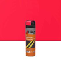 Peinture aérosol Marquage Fluo Rouge 500ml - JULIEN