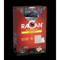 Appât céréales sur blé entier, spécial rats / étui 150grs