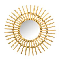Miroir Rond Naturel Bambou Ø40cm