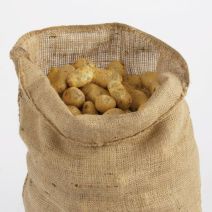 Lot 3 Sacs toile de jute beige 0,60x1m