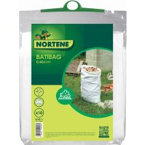 10 Sacs à gravats en PE tissé Blanc 0,60x1m