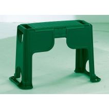 Banc de jardin/agenouilloire vert 0,56x0,38x0,28m