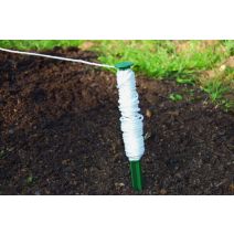 Cordeau 25m blanc / vert 25m
