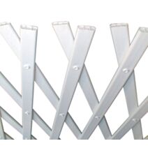 Trellis extensible PVC, 0,50x1,50m, Blanc, INTERMAS