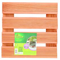 Roule pot bois lasuré Marro 0,30x0,30m