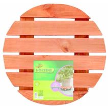 Roule pot bois FSC lasuré Marron Ø 0,50m