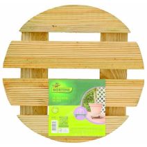 Roule pot bois FSC lasuré naturel Ø 0,35m