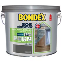 Peinture de rénovation volets bardages gris cendre satin 2,5L - BONDEX