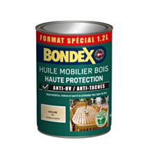 Huile mobilier anti-UV anti-tâches 1,2 L incolore - BONDEX