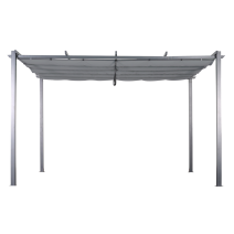 Tonnelle de jardin Acier Capri 4x3m Anthracite