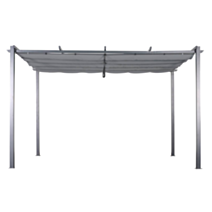 Tonnelle de jardin Acier Capri 4x3m Anthracite