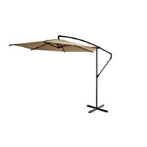 Parasol déporté Elio métal beige 3m
