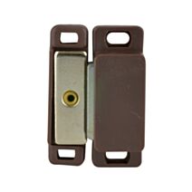 Lot de 2 loqueteaux magnétiques rectangulaires à visser à pattes force 6kg  fermeture pour porte de meuble