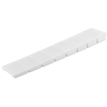 Cales sécables, 100x20x8mm. Plastique blanc x4