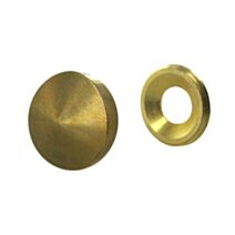 Cache vis D22mm laiton poli x4