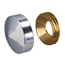 Cache vis D22mm laiton chromé x4