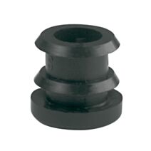 Lot de 4 embouts entrants pour tube rond - Ø 19mm - noir - CIME
