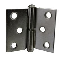 Paumelle 40x50mm gauche acier nickelé x2