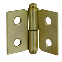 Paumelle 30x40mm droite acier laitonné x2