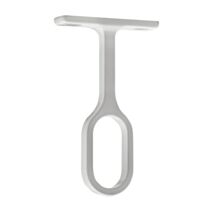 Support plafond fixe CIME 30x15mm ovale zamak blanc