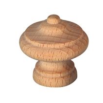 Bouton liseret hêtre brut ponce d50