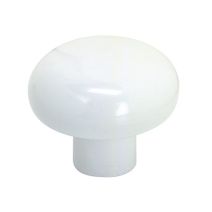 Bouton d40 plastique blanc