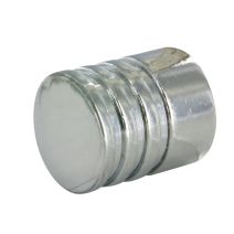 Bouton tranche D20mm P.23mm Zamak chromé