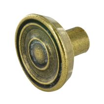 Bouton nervuré D29mm P.21mm Zamak bronze