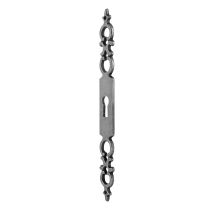Entrée rustique H.142mm E128mm Zamak vieil argent