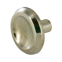Bouton D30mm métal chromé