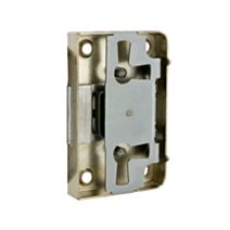 Serrure en applique droite/gauche axe 20mm acier nickelé