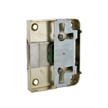 Serrure en applique droite/gauche axe 30mm acier nickelé