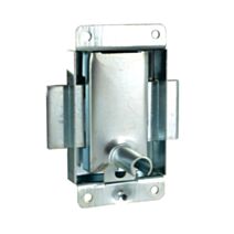 Serrure en applique droite/gauche, axe 20mm acier poli